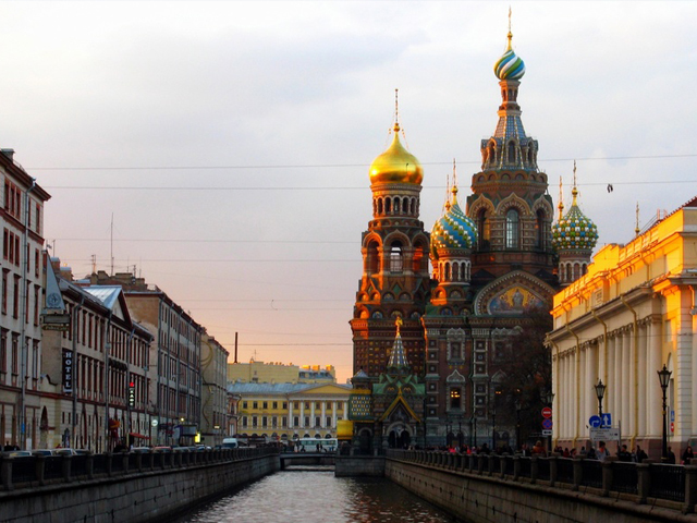 City sightseeing tour in St. Petersburg, Russia